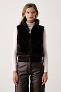 DKNY vestă pentru femei maro DP6V3181