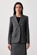 Weekend Max Mara marynarka damska z dodatkiem wełny WKDFEROCE szara 2625916012600