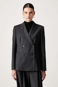 Weekend Max Mara marynarka dwurzędowa damska wełniana WKDORNATI szara 2625046042600