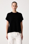 United Colors of Benetton sweter damski z wełną czarny 1SJWD10HR