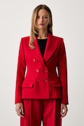 Elisabetta Franchi marynarka dwurzędowa damska czerwona GI25766E2