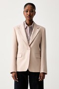 Weekend Max Mara marynarka jednorzędowa damska wełniana WKDLAMINE beżowa 2625046081600