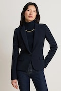 Lauren Ralph Lauren marynarka damska z bawełną granatowa 200P13700