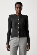 Twinset жилетка дамска с добавена вълна сива 262TP3101