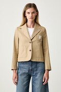 Tommy Hilfiger sako dámské bavlněné béžové WW0WW50146