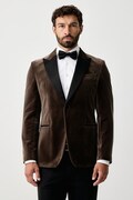 BOSS marynarka jednorzędowa męska welurowa H-Hutson-Tux-Pk-264 zielona 50571975