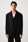 MM6 Maison Margiela marynarka jednorzędowa męska z wełną czarna SH0BN0034-M36020