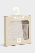 Mayoral Newborn skarpety niemowlęce 2-pack beżowe 9109