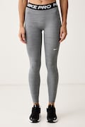 Nike legginsy sportowe damskie Nike Pro szare regular waist IQ0886.084