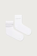 Calvin Klein ponožky dámske 2-pak biele 701241453