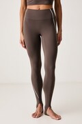 Under Armour legginsy do jogi damskie Meridian Contour brązowe high waist 6013770
