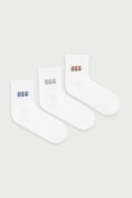 UGG skarpety damskie z bawełną QUINLIN 3-pack białe 1181412