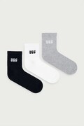 UGG skarpety damskie z bawełną QUINLIN 3-pack czarne 1181412