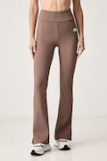 EA7 Emporio Armani legginsy sportowe damskie brązowe high waist AF15721.7W001338