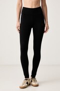 EA7 Emporio Armani legginsy damskie z bawełną czarne high waist AF12484.7W001374