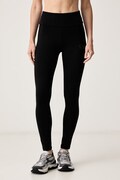 EA7 Emporio Armani legginsy damskie z bawełną czarne high waist AF12484.7W001374