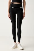 Karl Lagerfeld leggings da donna neri low waist B3W44013
