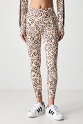 adidas legginsy sportowe damskie x Farm Rio beżowe low waist KR0231