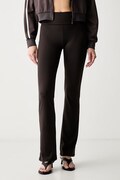 Guess legginsy damskie LOTUS brązowe high waist V6YB24 K4713