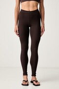 Guess legginsy damskie z modalem BLOSSOM brązowe high waist V6YB23 K4666