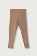 United Colors of Benetton leggings per bambini in cotone con elastan marrone regular waist 3MT1CF02G