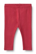 Wheat legginsy niemowlęce bawełniane czerwone regular waist 4853-006-GOTS
