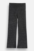 Coccodrillo spodnie dresowe dziecięce z bawełną czarne high waist TINNY TROUBLE GIRL KIDS