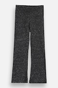 Coccodrillo spodnie dresowe dziecięce z bawełną czarne high waist TINNY TROUBLE GIRL KIDS