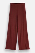 Coccodrillo legginsy dziecięce z wiskozą bordowe high waist FAIR FROST GIRL JUNIOR