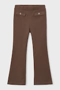 Mayoral легінси дитячі бавовняні з еластаном коричневі regular waist 4731