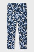 Mayoral legginsy dziecięce bawełniane z elastanem granatowe regular waist 4729