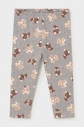 Mayoral legginsy dziecięce bawełniane z elastanem szare regular waist 2779