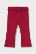 Mayoral legginsy dziecięce bawełniane z elastanem czerwone regular waist 2709