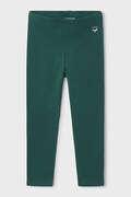 Mayoral легінси дитячі бавовняні з еластаном зелені regular waist 717