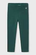 Mayoral легінси дитячі бавовняні з еластаном зелені regular waist 717