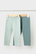 Mayoral легінси дитячі бавовняні з еластаном 2 шт. бірюзові regular waist 702