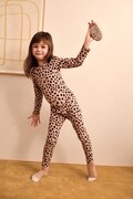 Liewood legginsy dziecięce Marien Printed Rib Leggings różowe regular waist LW20672