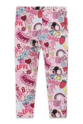 Guess legginsy dziecięce z bawełną różowe regular waist K6YB07 K3846