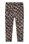 Guess legginsy dziecięce z bawełną brązowe regular waist K6YB07 K3846
