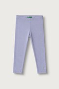 United Colors of Benetton legginsy dziecięce bawełniane z elastanem fioletowe regular waist 3MT1GF01L