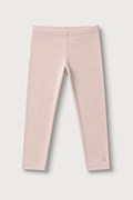 United Colors of Benetton legginsy dziecięce bawełniane z elastanem różowe regular waist 3MT1GF01L