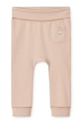 Liewood legginsy niemowlęce bawełniane z elastanem Syon Grow Baby Leggings różowe regular waist LW20780