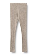 Wheat legginsy dziecięce z wełną merino i jedwabiem zielone 0854-781 RWS