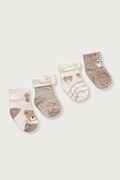 Mayoral Newborn ponožky kojenecké 4-pack béžové 9112