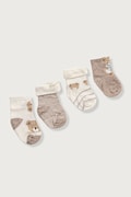 Mayoral Newborn ponožky kojenecké 4-pack béžové 9112