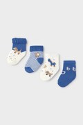Mayoral Newborn ponožky kojenecké 4-pack modré 9107