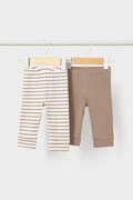 Mayoral Newborn legíny dojčenské s bavlnou 2-pak béžové high waist 2704
