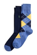 Polo Ralph Lauren skarpety męskie z bawełną 2-pack granatowe 449912706