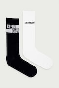 Calvin Klein ponožky dámské s bavlnou 2-pack černé 701241734