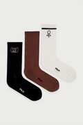 Fila skarpety męskie z bawełną 3-pack brązowe F5523